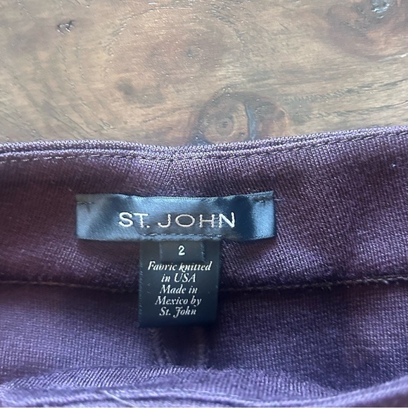 St. John Wool Viscose Blend Pants Women’s Size 2 - Picture 2 of 7